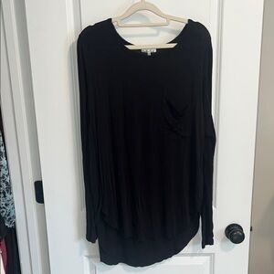 Another Love Jet Black Long Sleeve Soft Tee